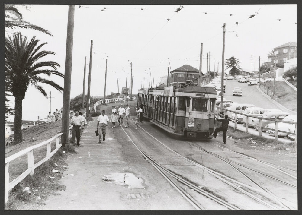 Coupled P Class Tram, Bronte Beach
