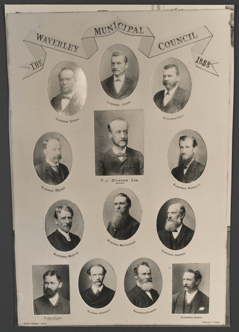The Waverley Muncipal Council 1888.