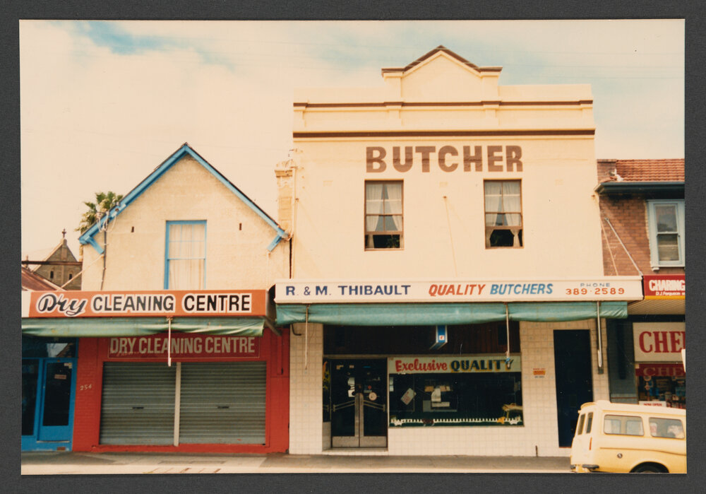 Buildings and shop fronts. 254 - 258 Bronte Road, Charing Cross, Waverley.