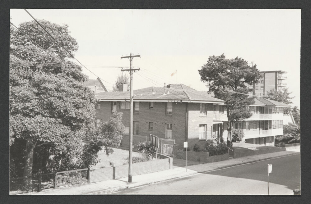 Botany Street, Bondi Junction. Housing commission flats.