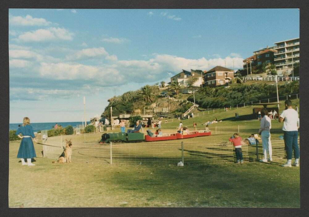 Bronte Park, Train, 1.6 Gauge, Driven by Tom" Grasshopper" Hill. Track is 100 metres long and began operating in 1947