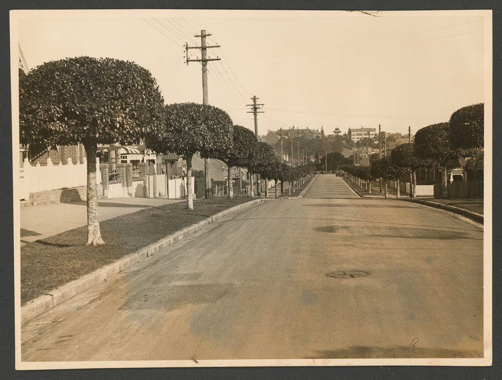 Newland Street, Bondi Junction. Looking towards Queens Park.