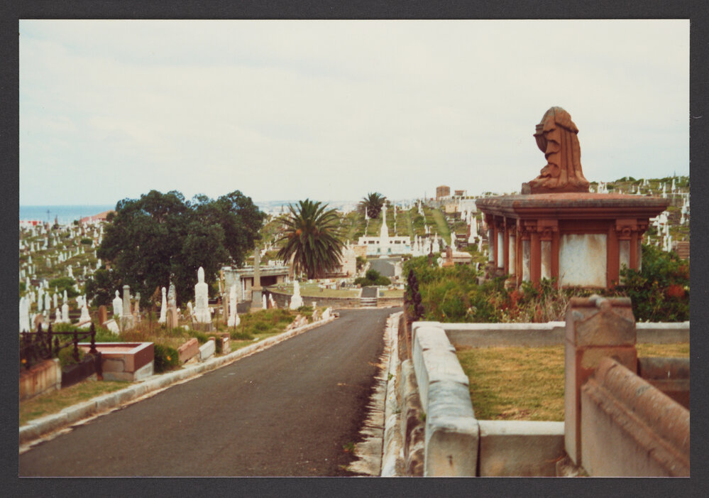 General View. Section 6 on left. Section 5 on right. Roundabout and Irish Monument, background.