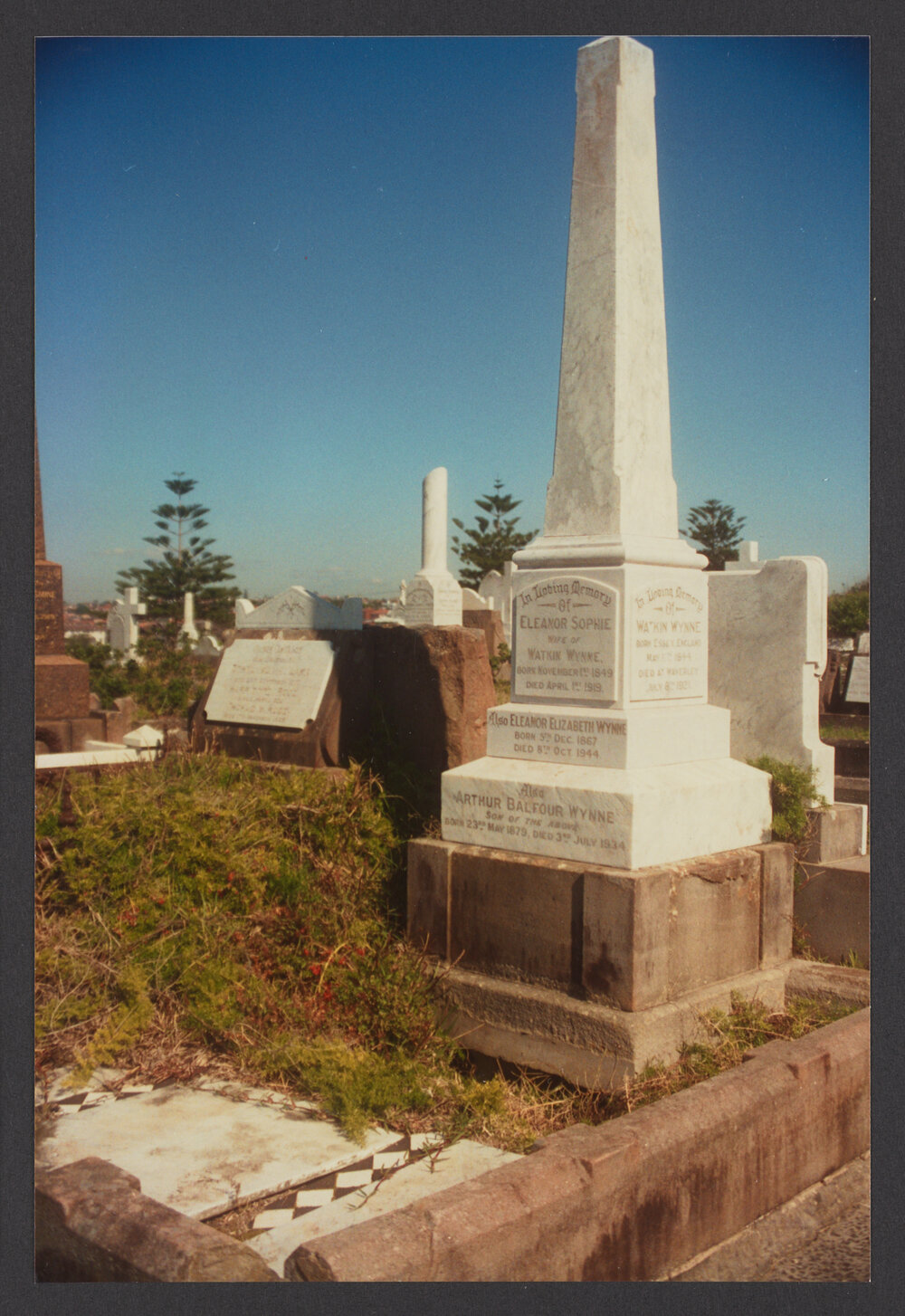 Grave of Watkin Wynne founder daily telegraph
