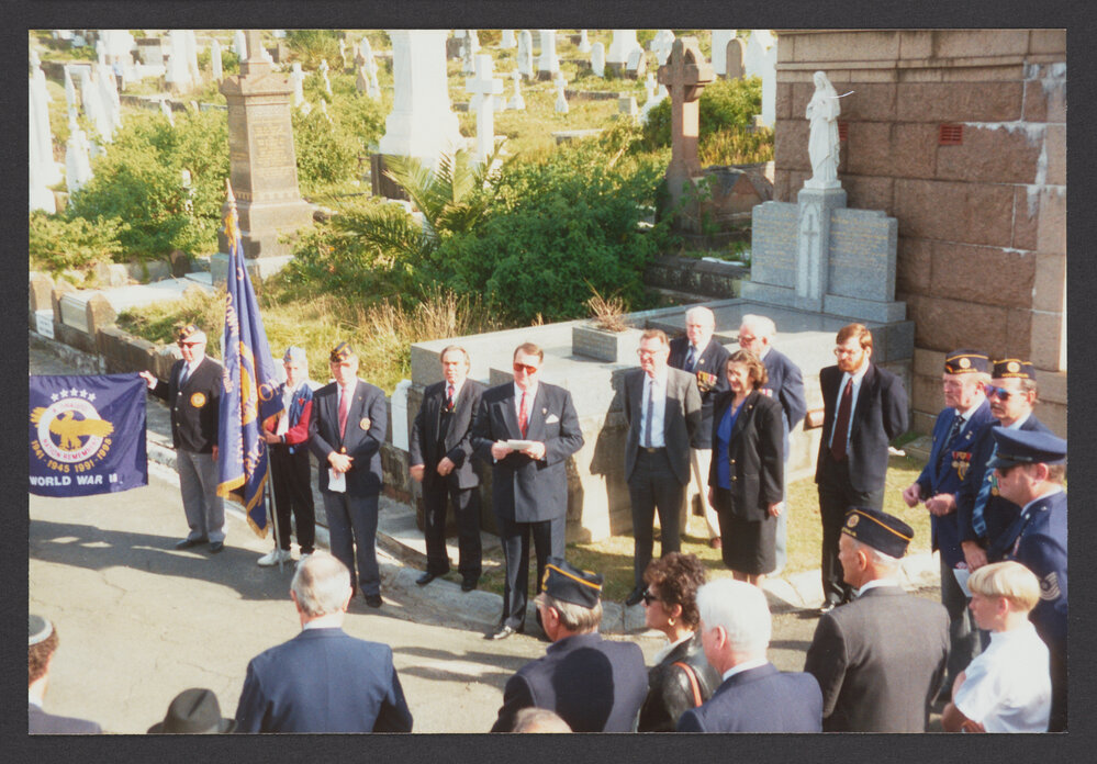 US Memorial Day at Grave of American civil war veterans Phineas and John Solomon Thompson.