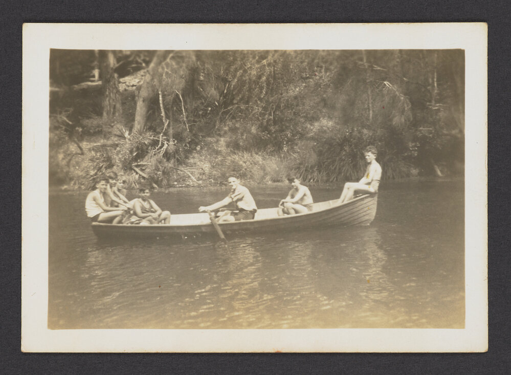 Scouts, 5th Waverley Scouts on the Nepean River, 1946 - 47