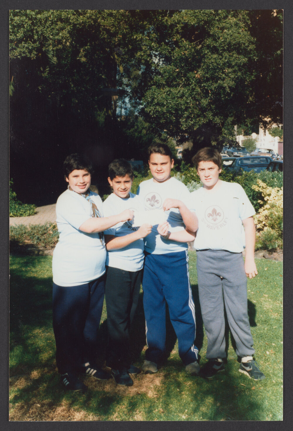 Four members of 5th Waverley boy scout troop.