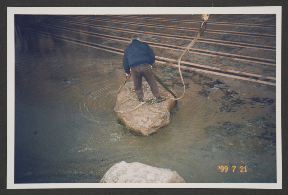 Bronte Baths, Removal of rocks