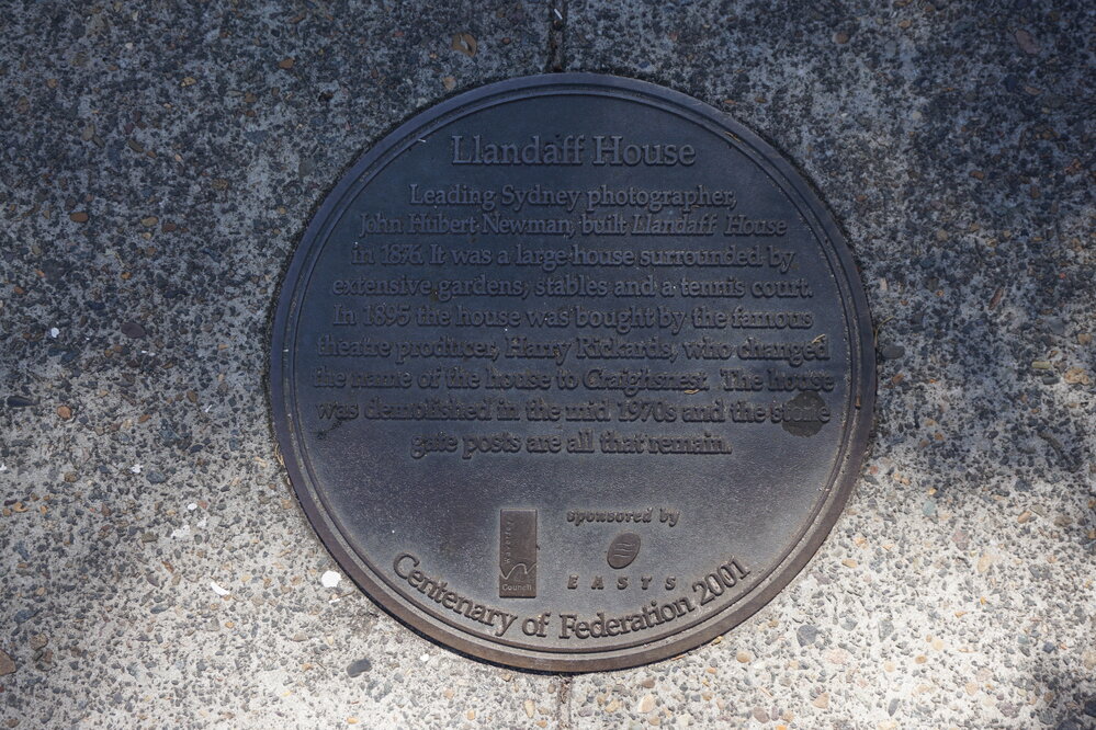 Llandaff House Plaque