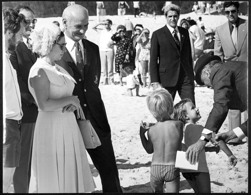 Princess Margaret at Bondi Beach - 1970's