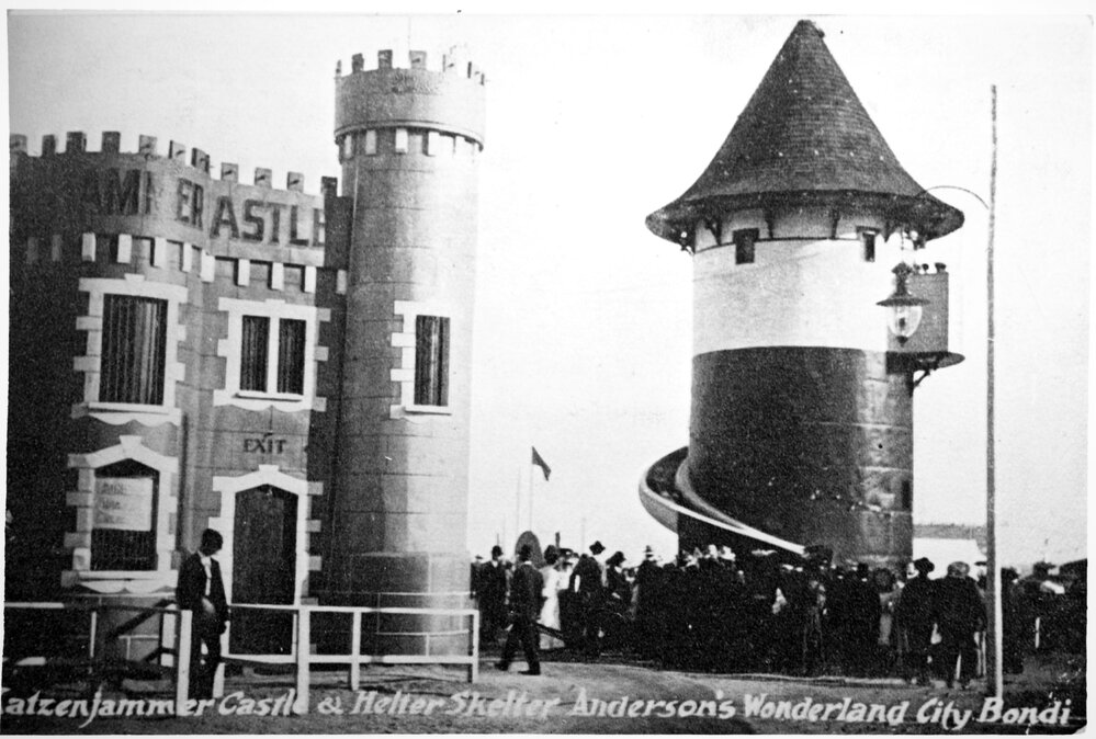 Katzenjammer Castle and Helter Skelter Anderson's Wonderland City, Bondi