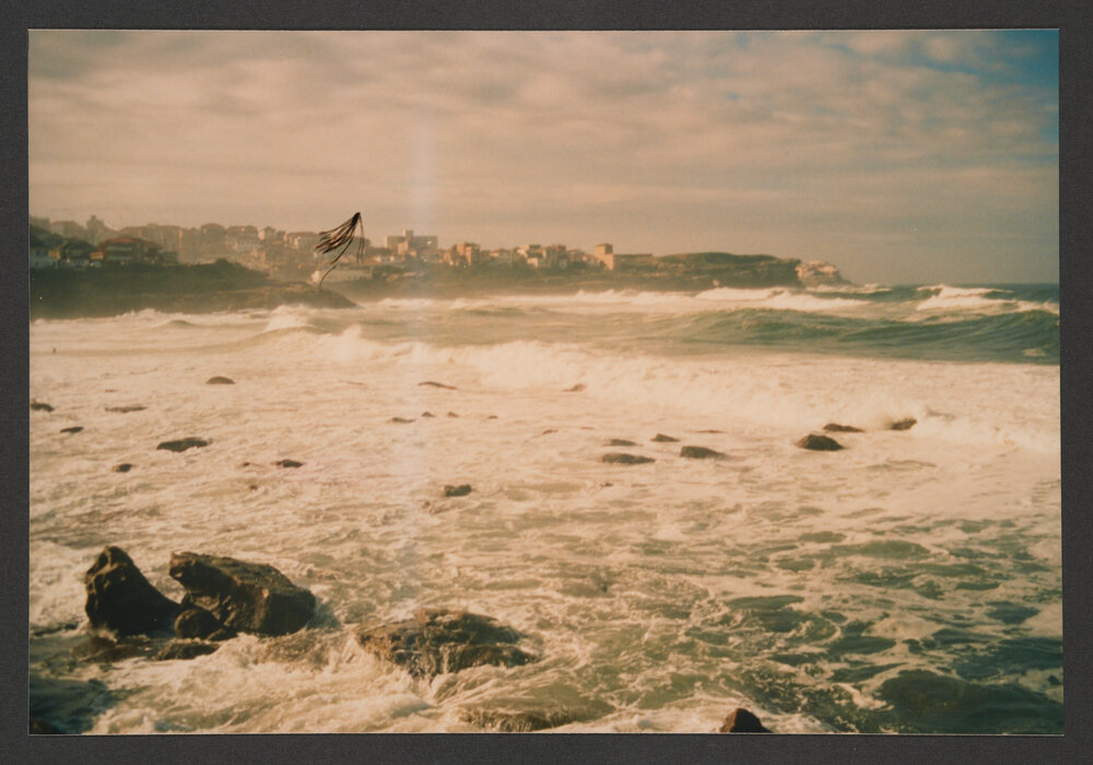 Bronte Beach, rough seas at Bronte, looking north to MacKenzie Point