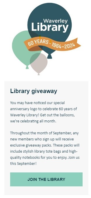 Waverley Library 60th
