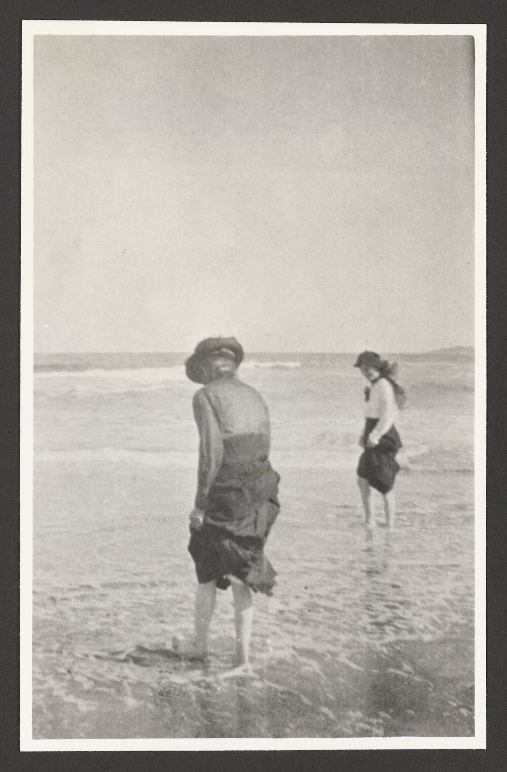 Bathers, Mrs Tamzon Rhynehart, paddling at Bronte beach.