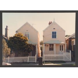 Two - storey timber cottages, 125 - 127 Carrington Rd, Charing Cross.