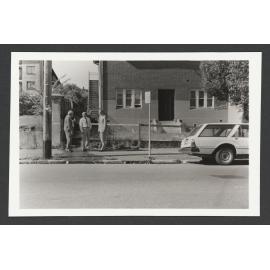 Carrington Road, Waverley. Alderman Ray Collins, Mayor of Waverley and Don Stait, town planner. Inspection re McPherson Street extension.