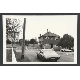 Carrington Road, Waverley, at corner Darley Road. Prior to houses being demolished for MacPherson St Extension.