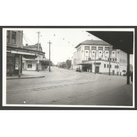 Bronte Road ( was Cowper St at Time of Photo ) at corner of Ebley St, Bondi Junction. Star Picture Theatre, right.