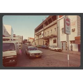Gray Street, Bondi Junction. Bondi Junction - Waverley RSL club, right. Rear of Grace Bros Store, left.