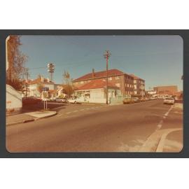 Hollywood Avenue at corner Ebley St ( left and right ). Waverley Radio Tower.