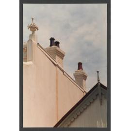 73 Mill Hill Road, Bondi Junction. Chimneys and decorations.