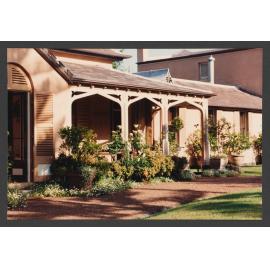 Bronte House, exterior views of Bronte House. Front verandah.