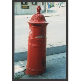 Victorian - Era letter box, corner Bronte Rd and Albion Street, Charing Cross. Commonwealth Bank, background.