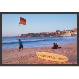 New Years Day 2006, flags on Bondi Beach