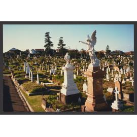 Waverley Cemetery, taken from section 12, with section 10 on left and section 16 on the right.