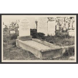 Grave of Lawrence Hargrave, explorer; also his son Geoffrey and daughter Brenda. Section 9, Waverley Cemetery.