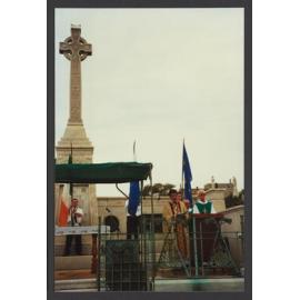Easter Commemoration organised by the Irish National Association of Australasia. Marking the centenary of the monument, and the Bi Centenary of the 1798 upring in Ireland. Bishop David Cremin and others