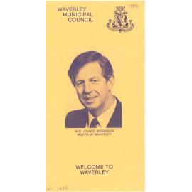 Annual report, 1986. "Waverley Municipal Council. Welcome to Waverley" 