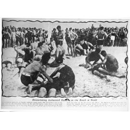 Resuscitating Bathers on Bondi Beach, Black Sunday Rescue