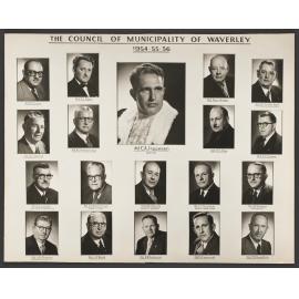 Ald. F. E. Levy, Ald. A. J. Elboz, Ald. Mayor C. A. Jeppesen, Ald. Thos Hogan, Ald. D. I. Sutherland, Ald. A. C. Heard, Ald. W. J. Ferguson, M.L.A., Ald D. G. Page, Ald. E. C. Cooper, Mr D. H. Lawes Chief Health Inspector, Mr J. S. Mackinnon Town Clerk, A
