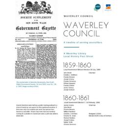 Waverley Council: a timeline of serving councillors