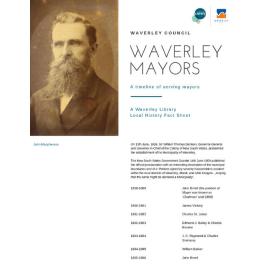 Waverley Mayors: a timeline of serving mayors