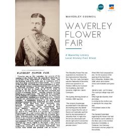 Waverley's Flower Fair, 1886