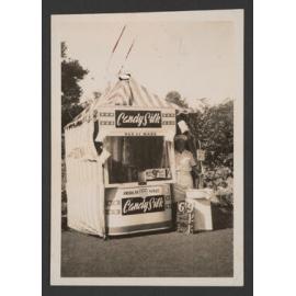 Bernard Laughlan's Candy Silk stall in his garden