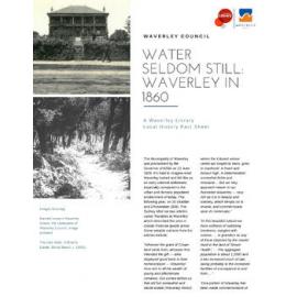 Water seldom still: Waverley in 1860