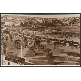 Bondi beach, Park. Bondi Pavilion in background.