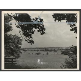 Queens park, Waverley. In the 19th Century it was known as the water reserve. Centre background is Eastern Suburbs Hospital.