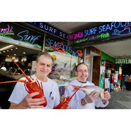 Bondi Surf Seafood and the deep fried Mars Bar