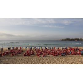 Most surfing Santas