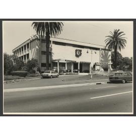 Council Chambers, car access from Bondi road.