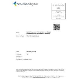Letter About A.A.D Mala Lamaine & A Cheque Poss Address 6-42 Macpherson St Waverley.pdf