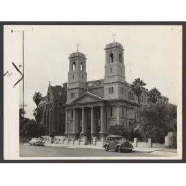Friary and Mary Immaculate church from Victoria Street, Charing Cross.