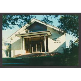 Waverley Gospel Chapel, south side of Chesterfield parade, Waverley.