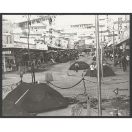 Oxford Street being converted to pedestrain Mall, between Bronte Road and Newland St looking east towards Bronte Road, Bondi Junction.