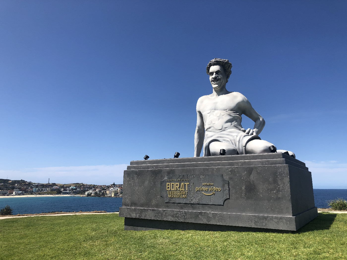 Borat sculpture in Marks Park