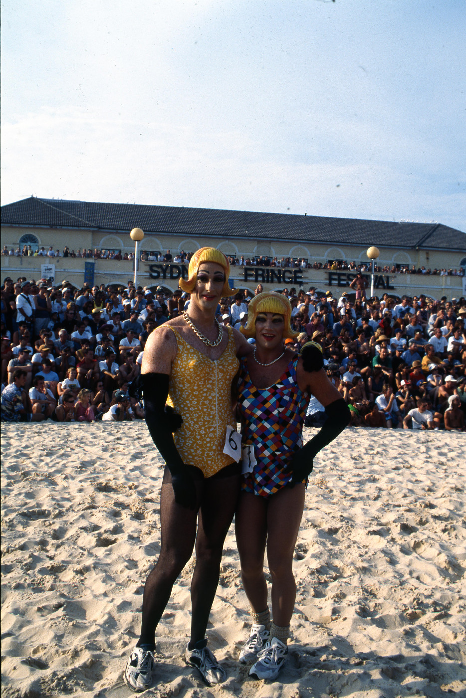 Drag races on Bondi Beach